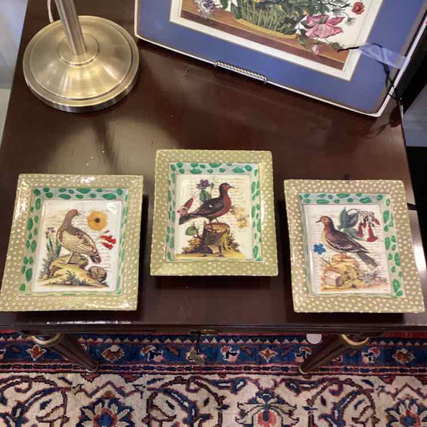 Three John Derian Bird Dishes