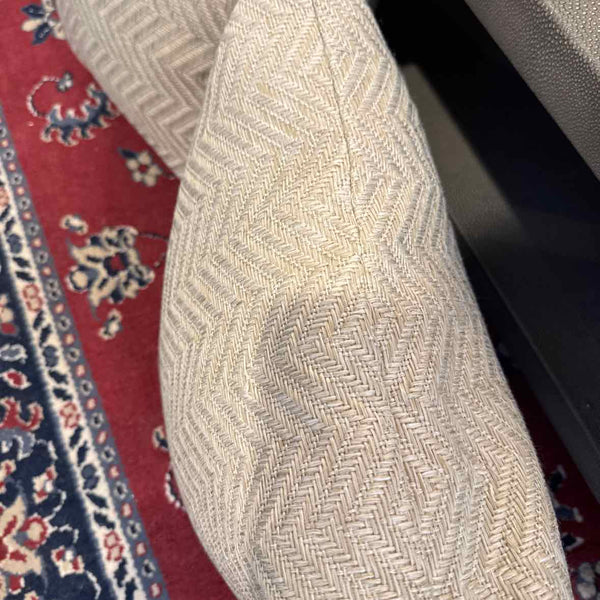 Pair of Ivory Chevron Pillows