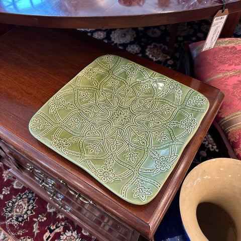 Green Serving Platter