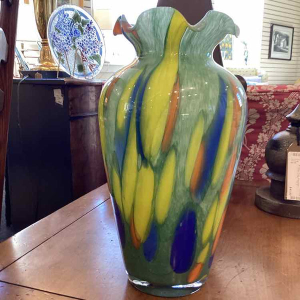 Multi-Color Glass Vase
