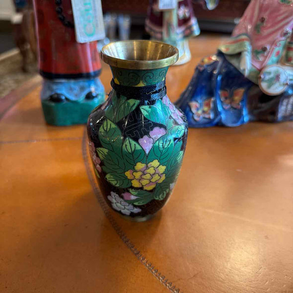 Blue Cloisonne Vase