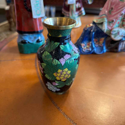 Blue Cloisonne Vase