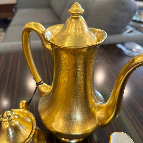 Pickard Gold Rose & Daisy Teaset