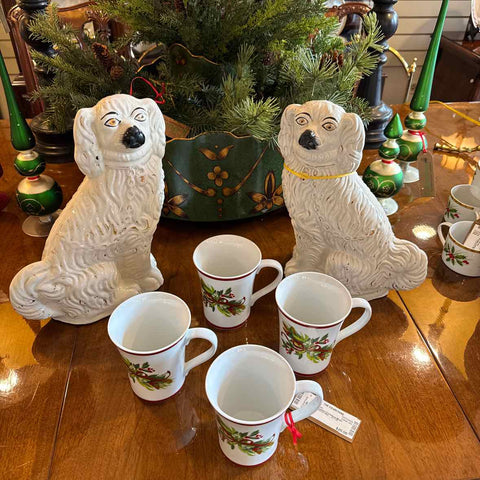 Pair of Vintage Staffordshire Spaniels