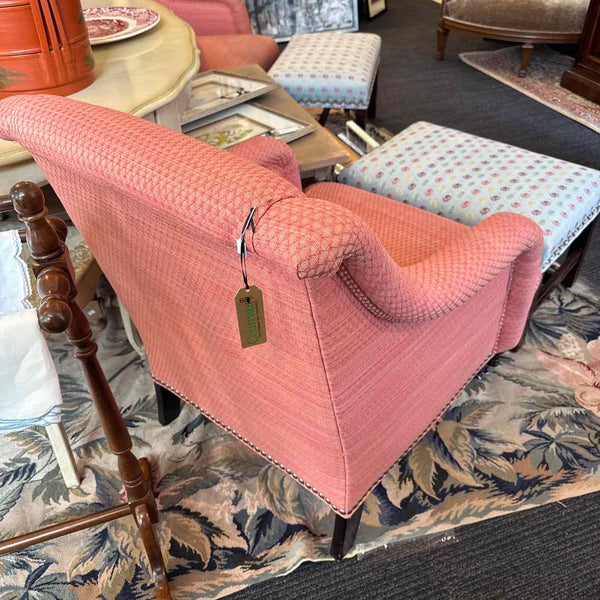Gold/Williams Arm Chair - Cranberry