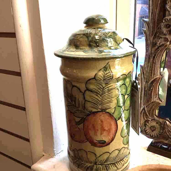 Handpainted Ceramic Jar