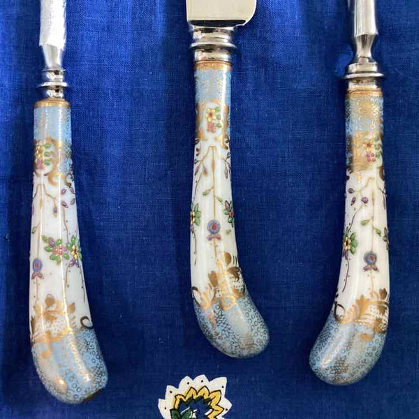3 Piece Carving Set Dresden Floral