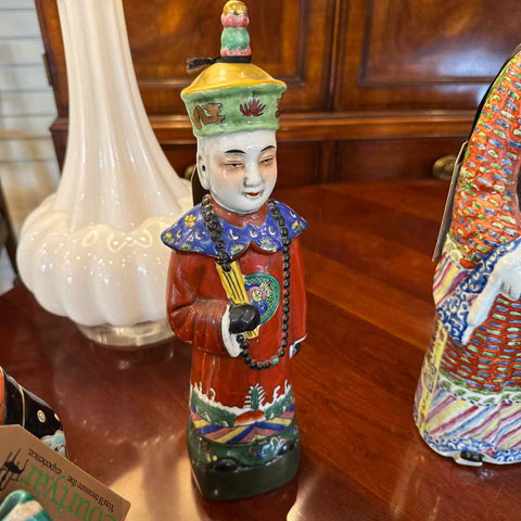 Male Asian With Beads Figurine