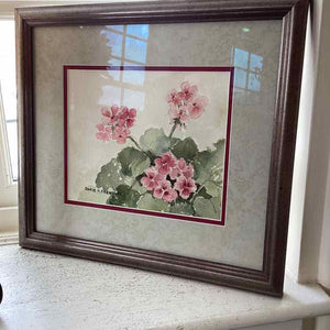 Geranium Watercolor by Doris P. Prenzler