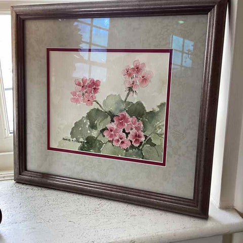 Geranium Watercolor by Doris P. Prenzler