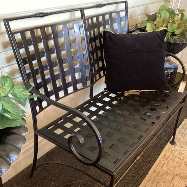 Woodard Shefield Black Iron Bench