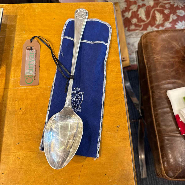 Silverplate Sheffield Serving Spoon