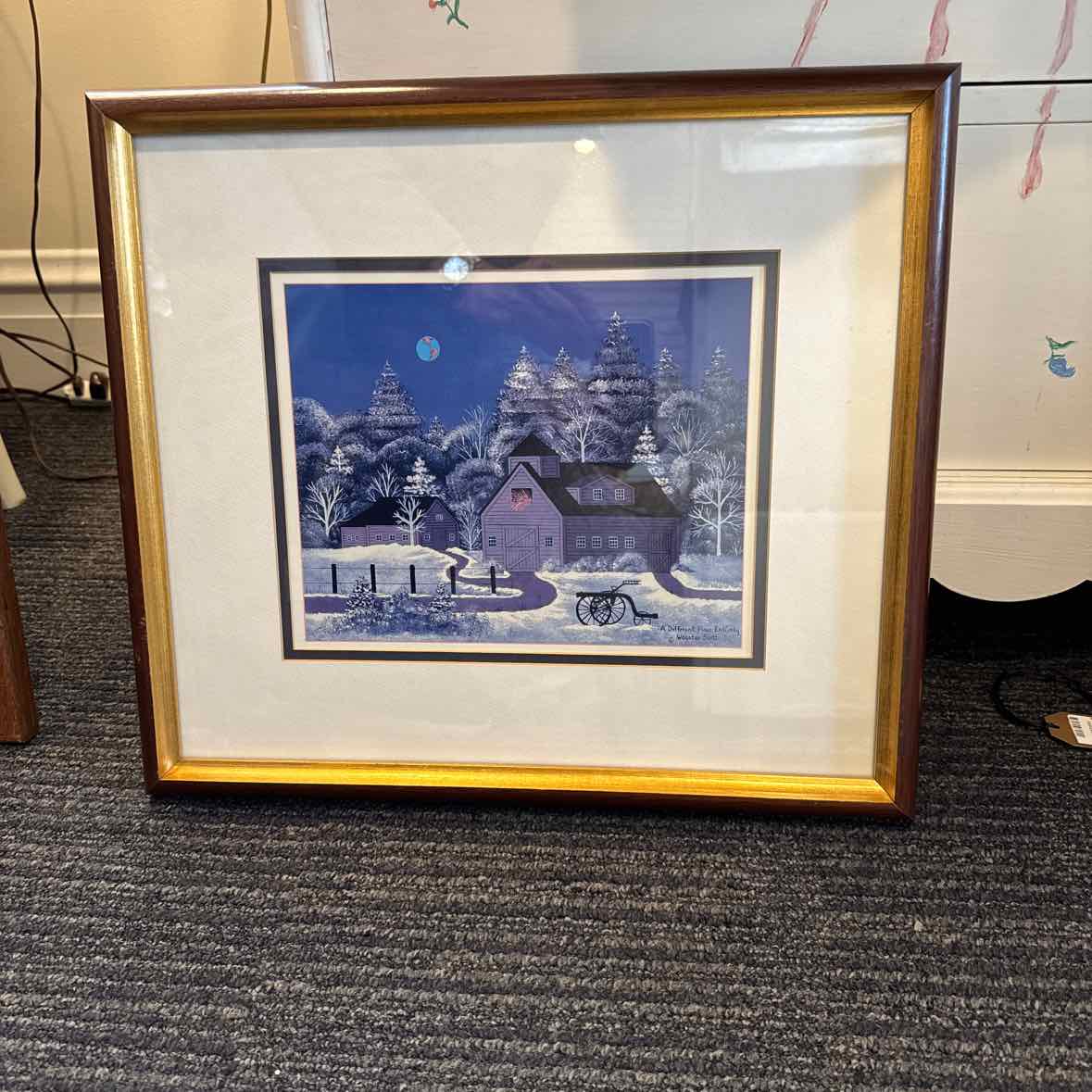 Wooster Scott Framed Lithograph