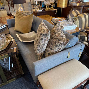Grey Tweed Two Cushion Sofa