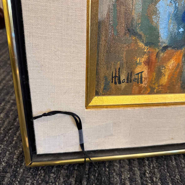 Signed Painting Of Children Playing
