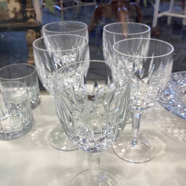 Five Waterford Kildare Wine Glasses