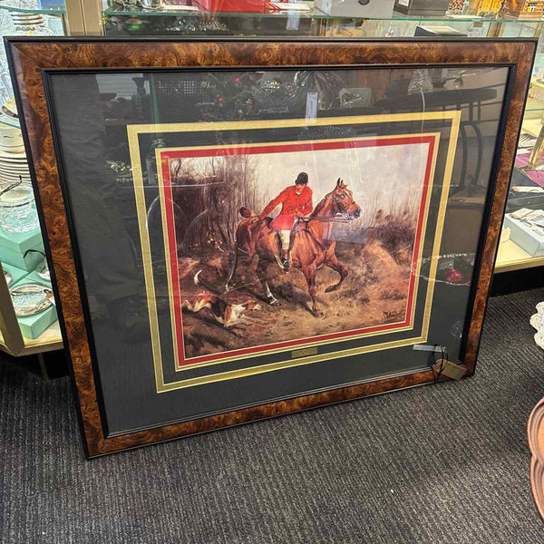 Framed Hunt Scene Print