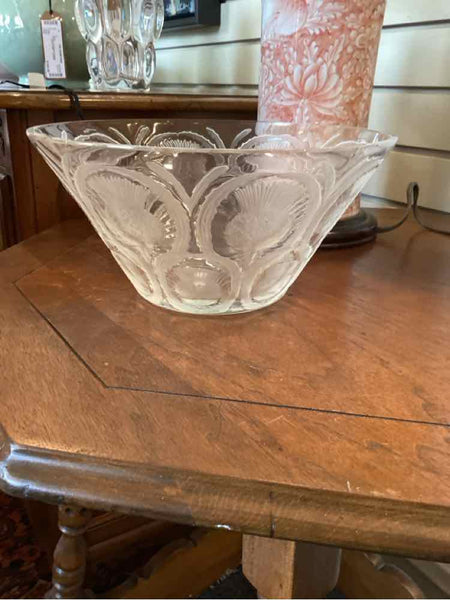 "As Is" Lalique Thistle Bowl