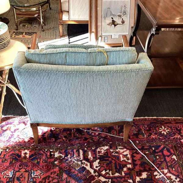 MCM Turquoise Corduroy Chair