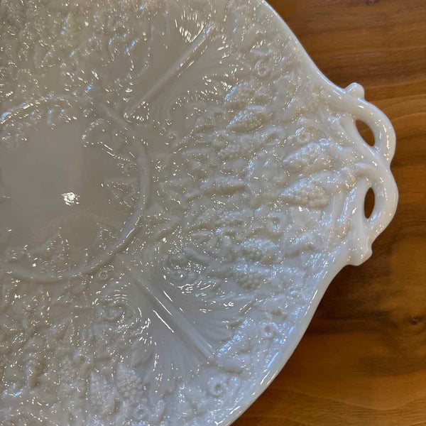 White Belleek Plate