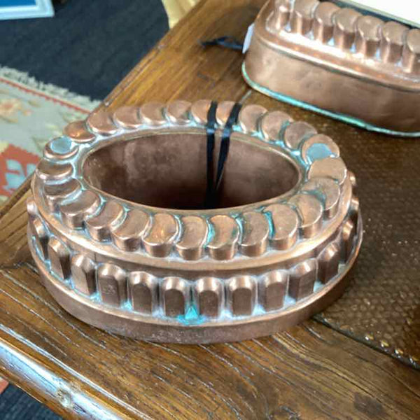 Antique Oval Copper Mold