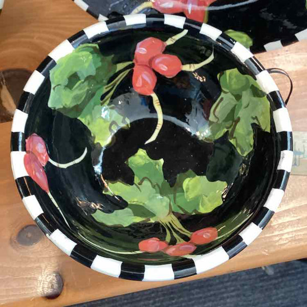 Two Droll Black Radish Bowls