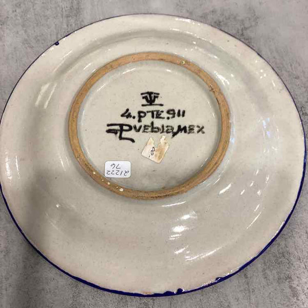 Puebla Talavera Hand Painted Plate