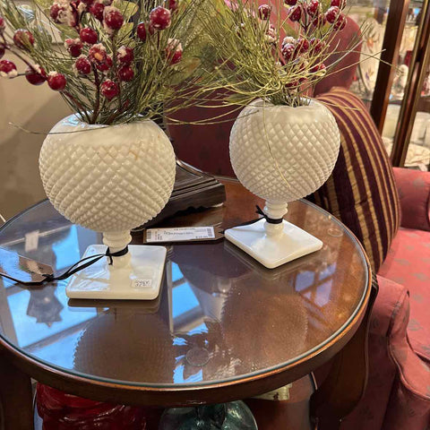 Milk Glass Ivory Vase