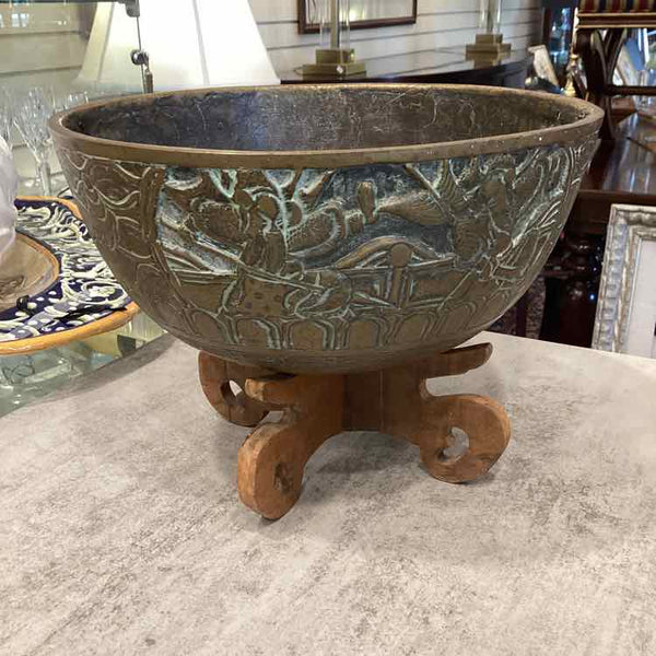 Vintage Chinese Brass Bowl