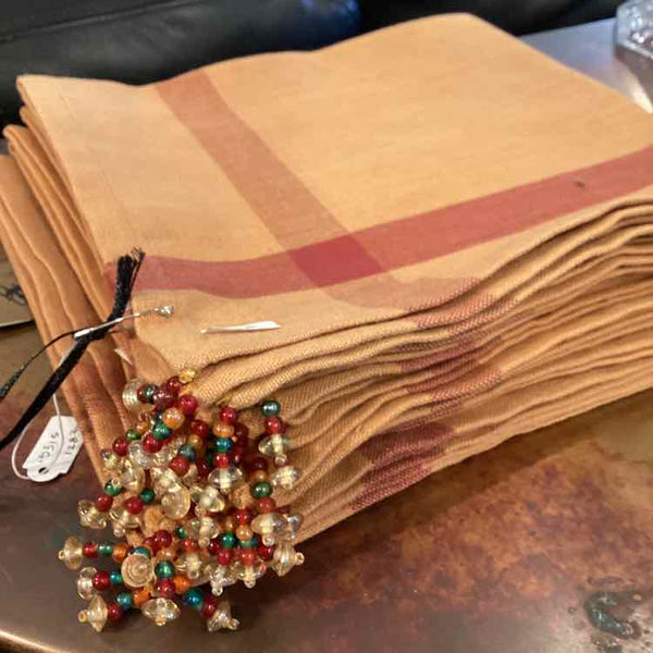 Set of 8 Plaid Fall Napkins