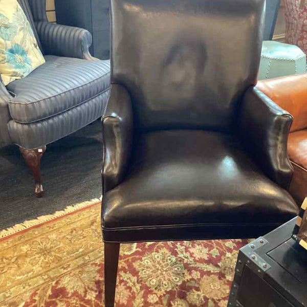Brown Leather Arm Chair