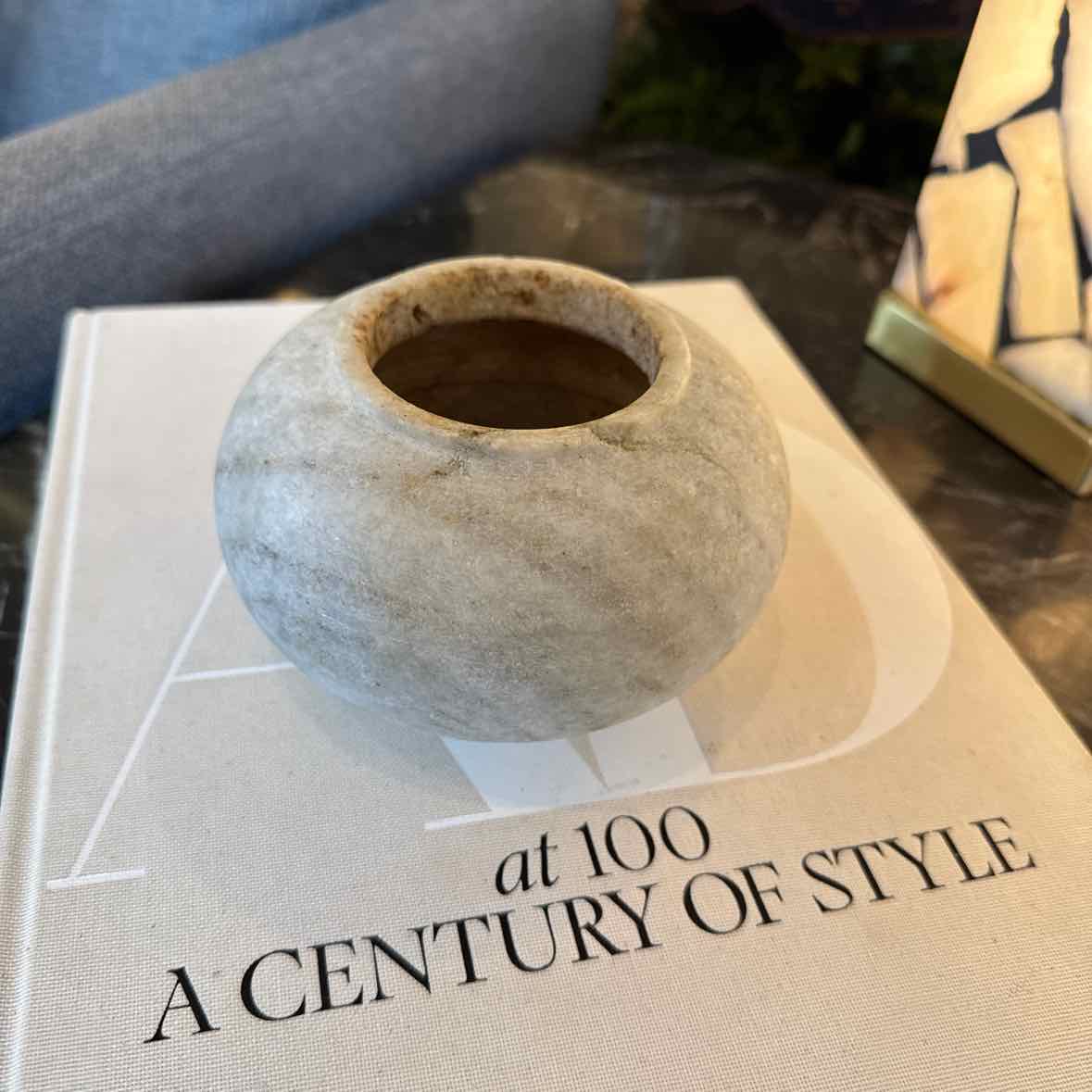 Round Granite Vase
