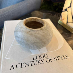Round Granite Vase