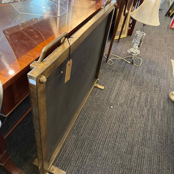 Brushed Bronze Fireplace Screen