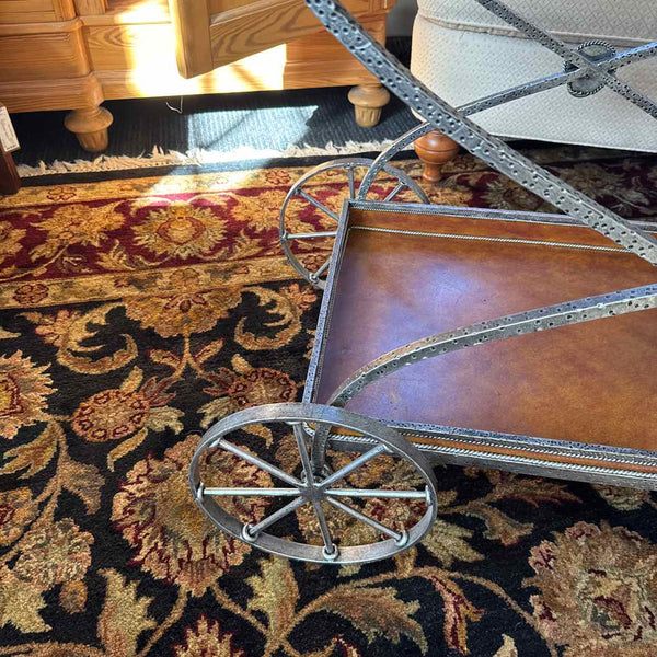 2pc Bar Cart/Serving Tray