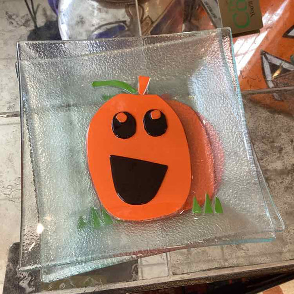 Set of 4 Small Pumpkin Plates