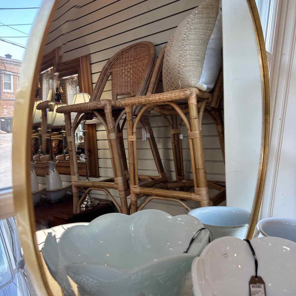 Round Beveled Mirror