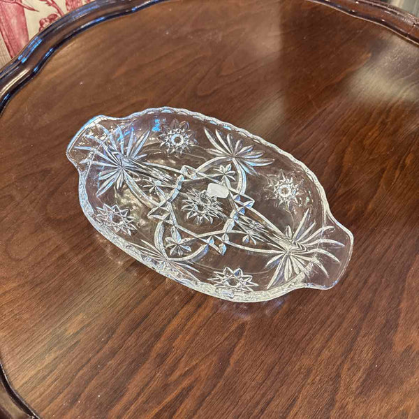 Divided Glass Relish Dish