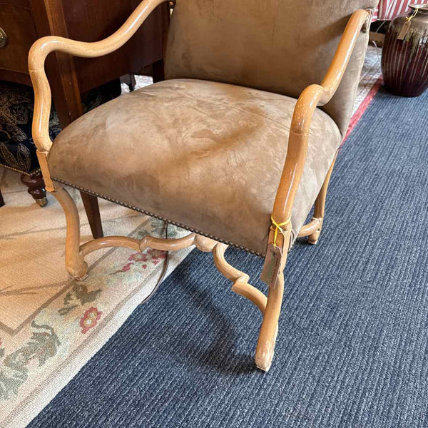 Kreiss Ultra-Suede Caramel Arm Chair