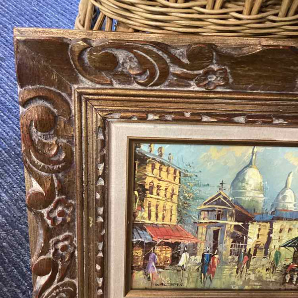 Signed Vintage European Sreet Scene
