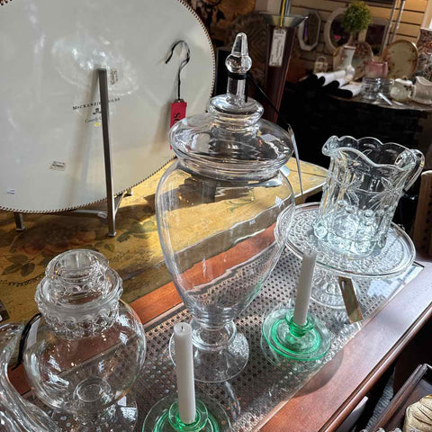 Glass Apothecary Jar w/Lid