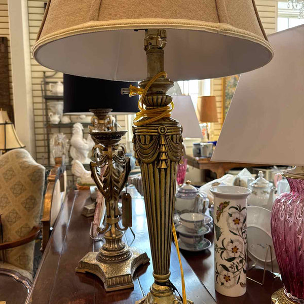Gold Lamp With Shade