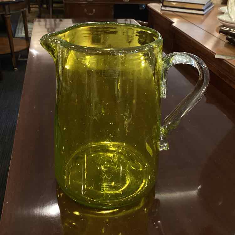 Yellow Crate & Barrel Pitcher – The Courtyard