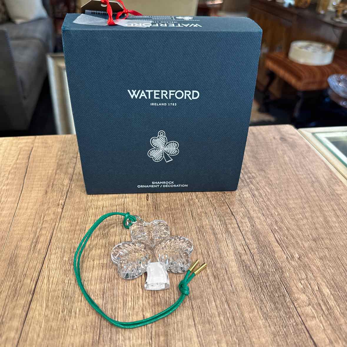 Waterford Shamrock Ornament w/Box