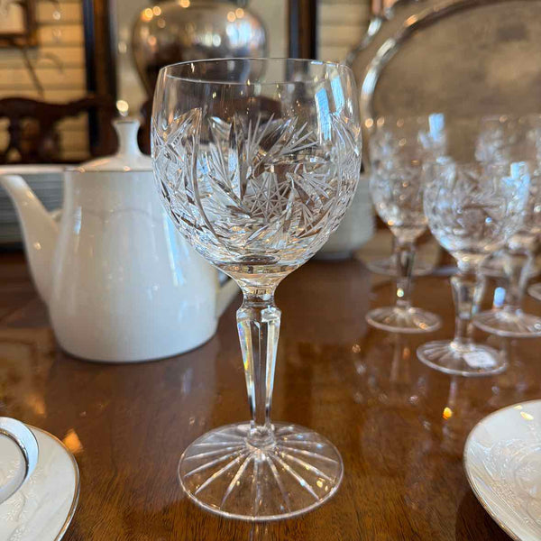 Set of 17 Crystal Wine Glasses