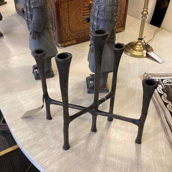 Black Iron 5 Arm Candlestick