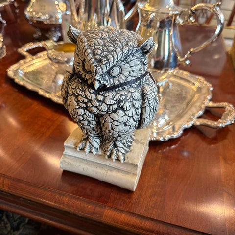 Owl on Book Figurine