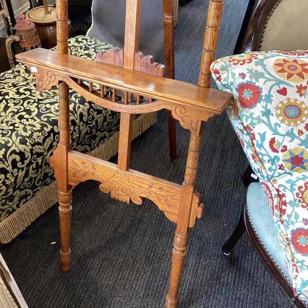 Vintage Oak Mirrored Easel