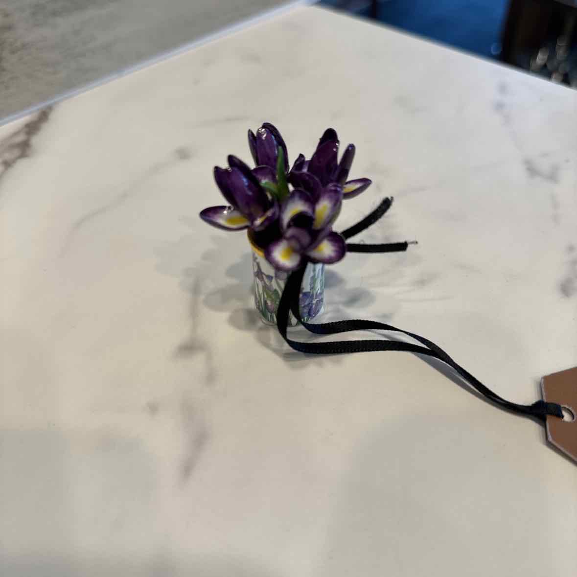 Halcyon Days Vase with Iris