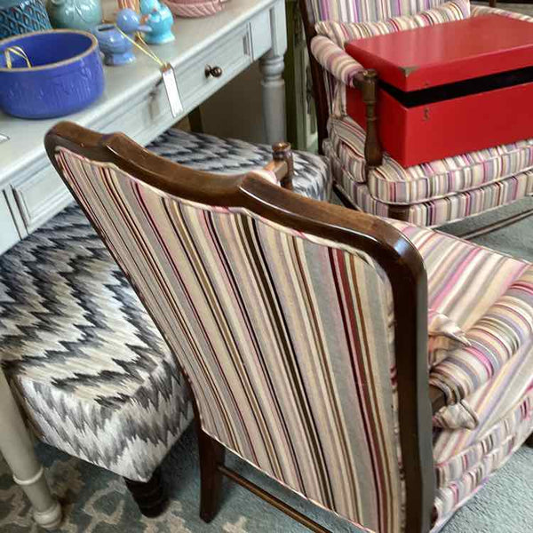 Ethan Allen Striped Chair